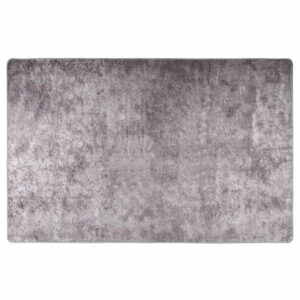 Corwin 150cm Polyester Washable Anti-Slip Rug In Grey