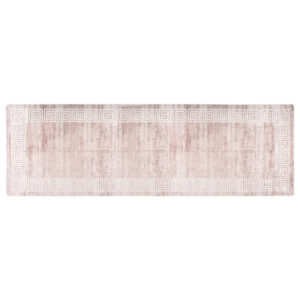 Corwin 300cm Polyester Washable Anti-Slip Rug In Beige And Gold
